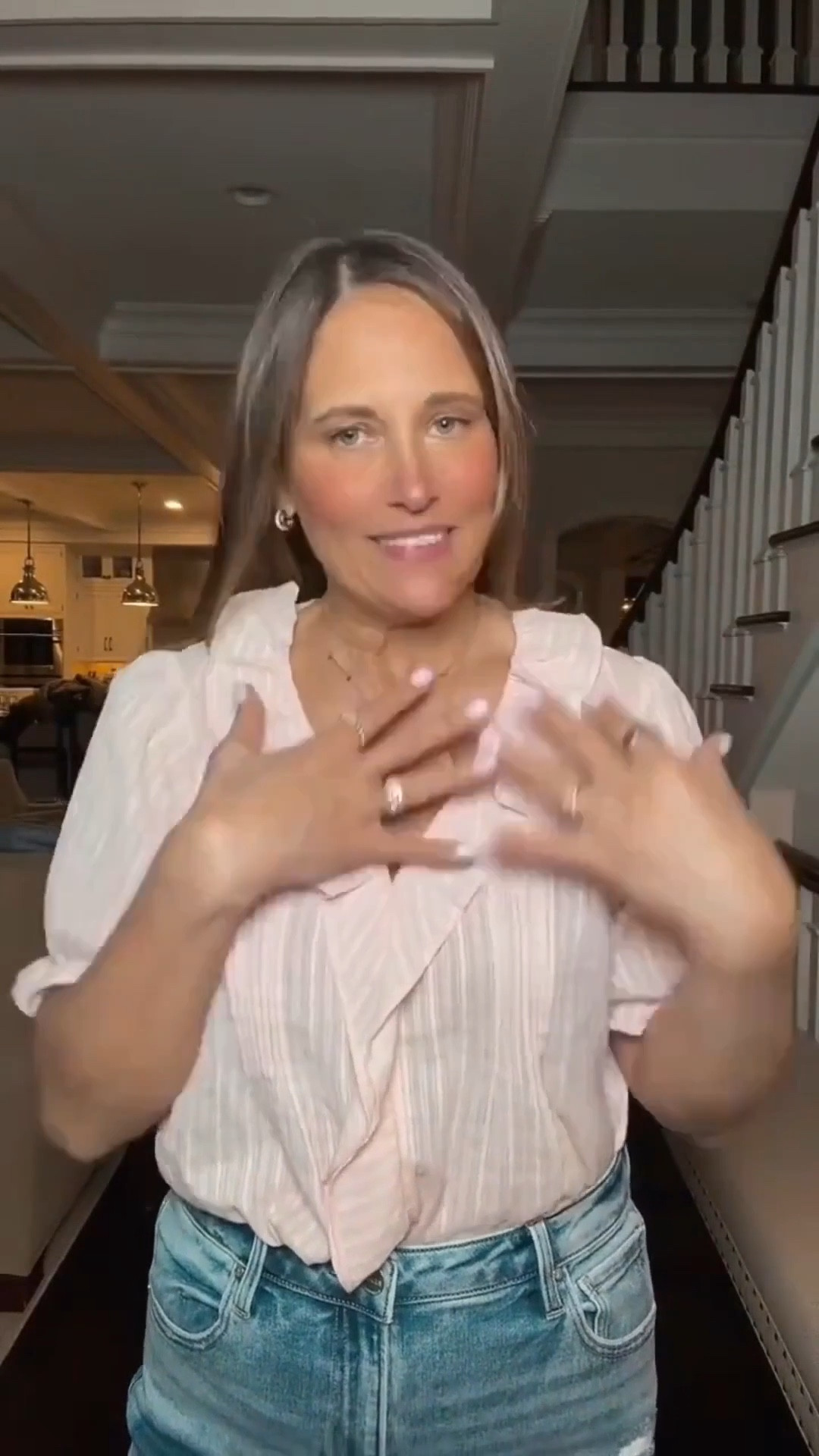 We’re absolutely loving this trending top! The ruffle collar and cute sleeves are such a sweet detail. It looks amazing with dark wash jeans or white pants for an effortless, fresh outfit!

#LTKdayinmylife #LTKootd #LTKgrwm