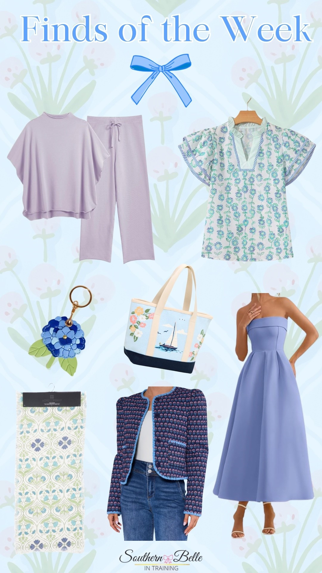 Finds of the Week 💙💜 Early Spring Finds || Preppy Fashion || Grandmillennial 

#LTKFindsUnder100