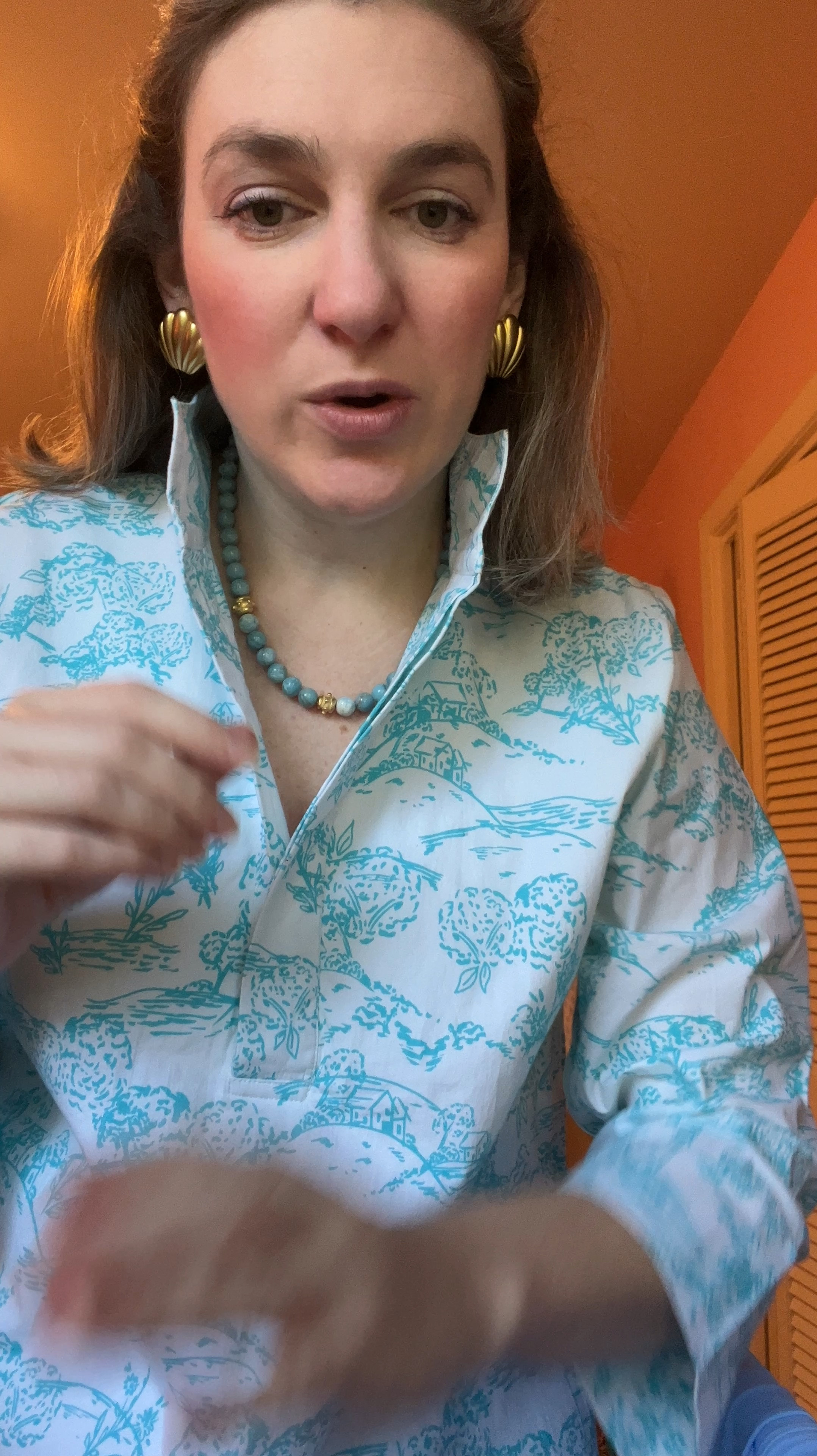 Love a Susan Shaw jewelry moment! The prettiest turquoise necklace  and shell earrings. It’s still summer yall! 

#LTKFindsUnder100 #LTKVideo