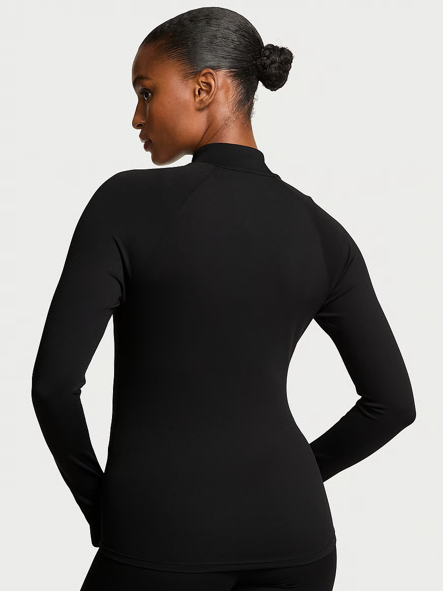 Buy VSX Elevate™ Backstage Full-Zip Jacket, Black - Order Hoodies & Sweatshirts online - Victor... | Victoria's Secret (US / CA )