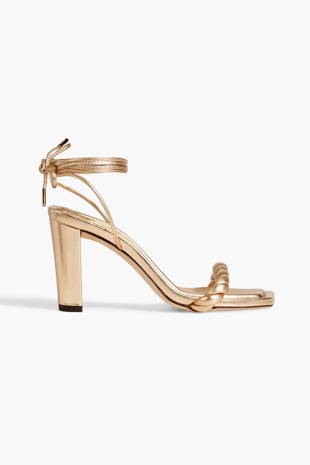 Diosa 85 twisted mirrored-leather sandals | The Outnet (US and CA)