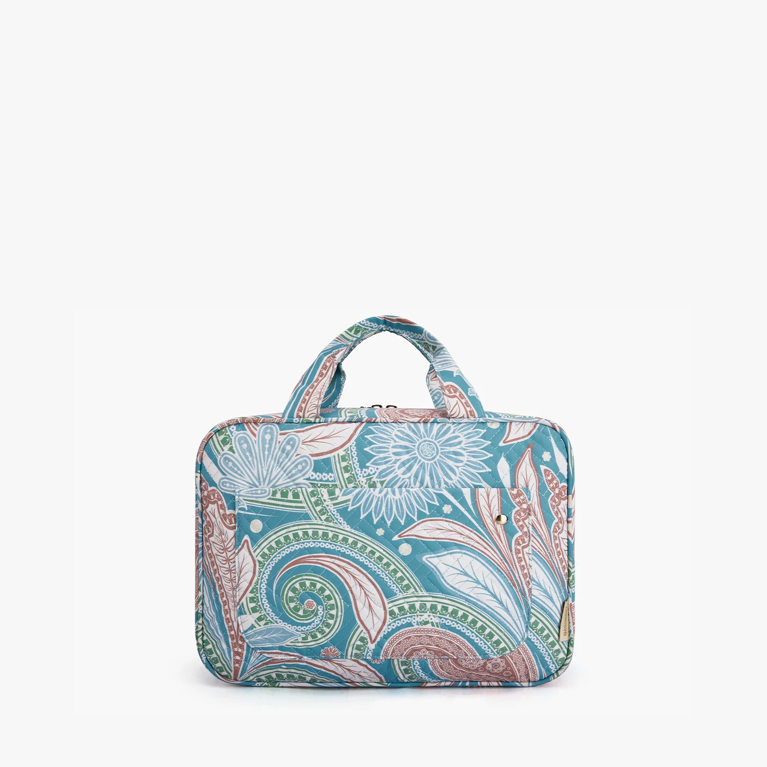 Bonchemin Green Paisley The Space Saver Toiletry Bag | Bagsmart