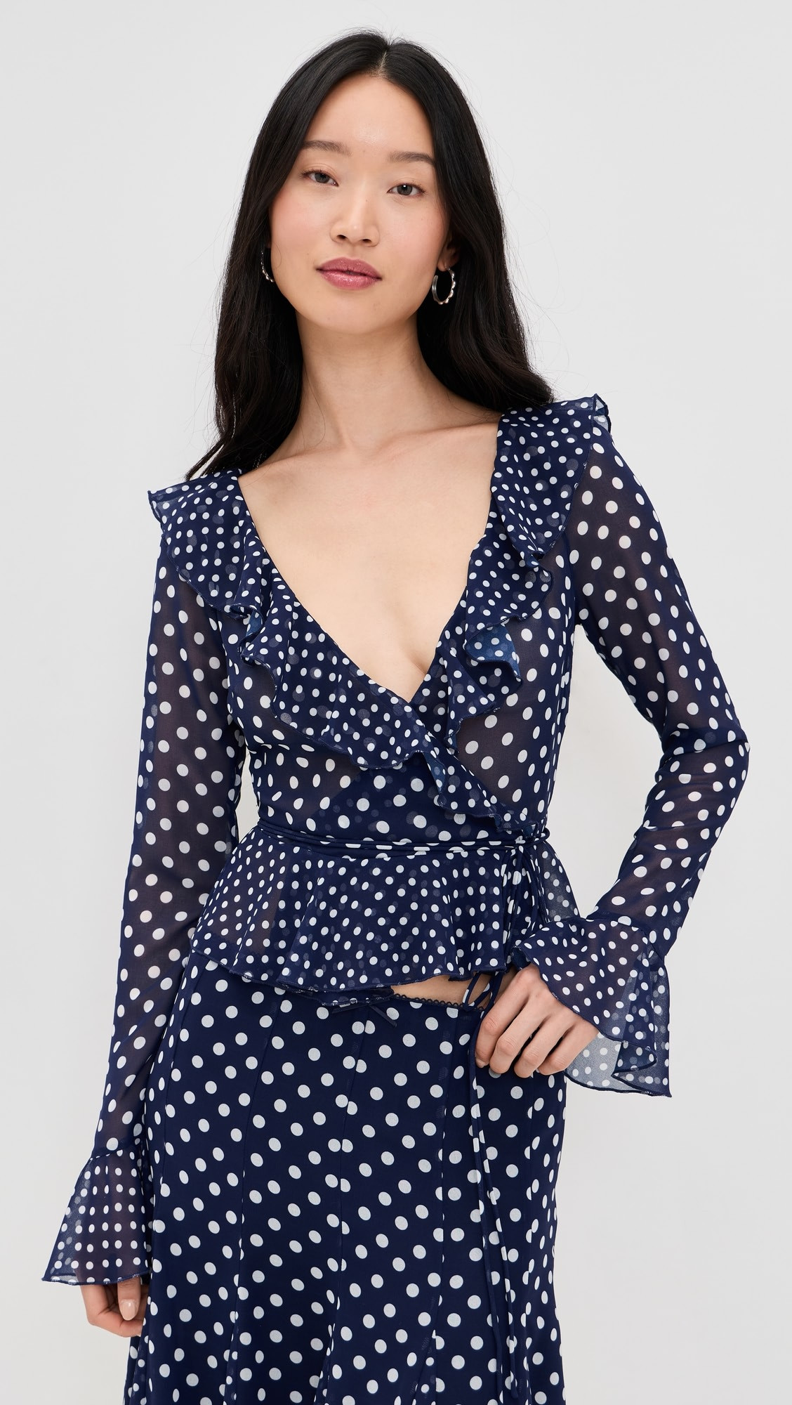 Mallorca Ruffle Wrap Top | Shopbop