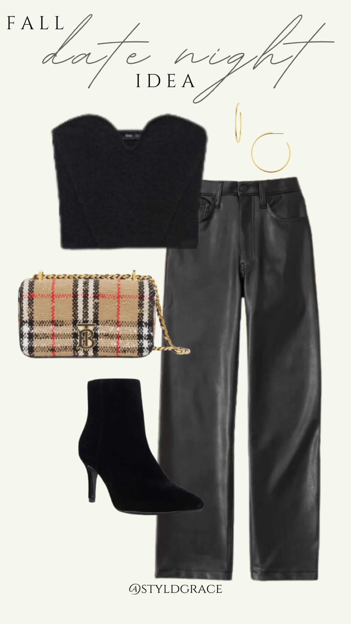 Fall date night inspo 🤍

Top: Mango
Bag: Burberry 
Leather Pants: A&F
Shoes: Steve Madden 

Date night outfit, leather pants outfit, date night look, moms night out 

#LTKfindsunder100