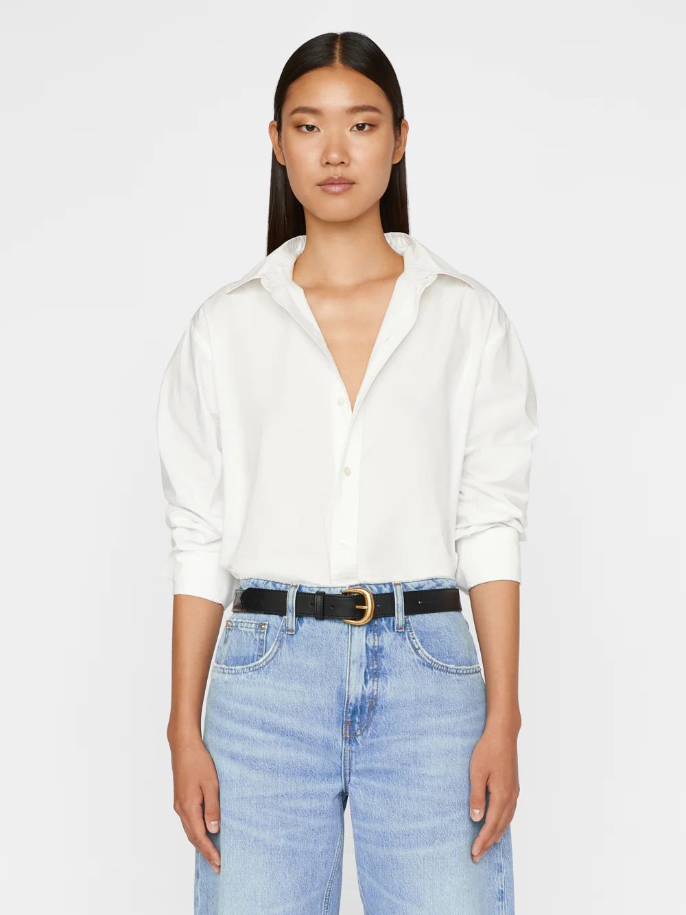 The Oversized Shirt -- Blanc | Frame Denim
