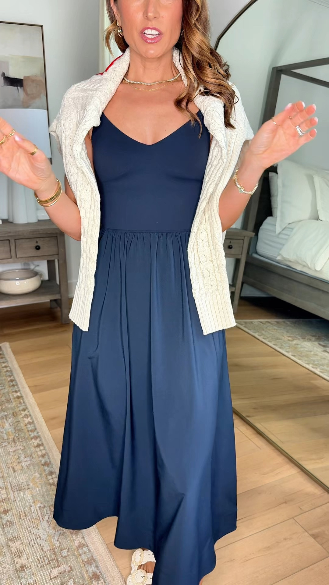 New Amazon no-bra needed maxi dress. Wearing XXS - I am 5’3, 110, 32b. Has built-in shelf bra with removable cups. Has pockets and is a quick-dry fabric on bottom half. SO comfortable. Travel outfit. Airport outfit. Business casual. Teacher outfit. Summer outfit. Vacation outfit. 4th of July outfit.

#LTKootd #LTKSeasonal #LTKTravel