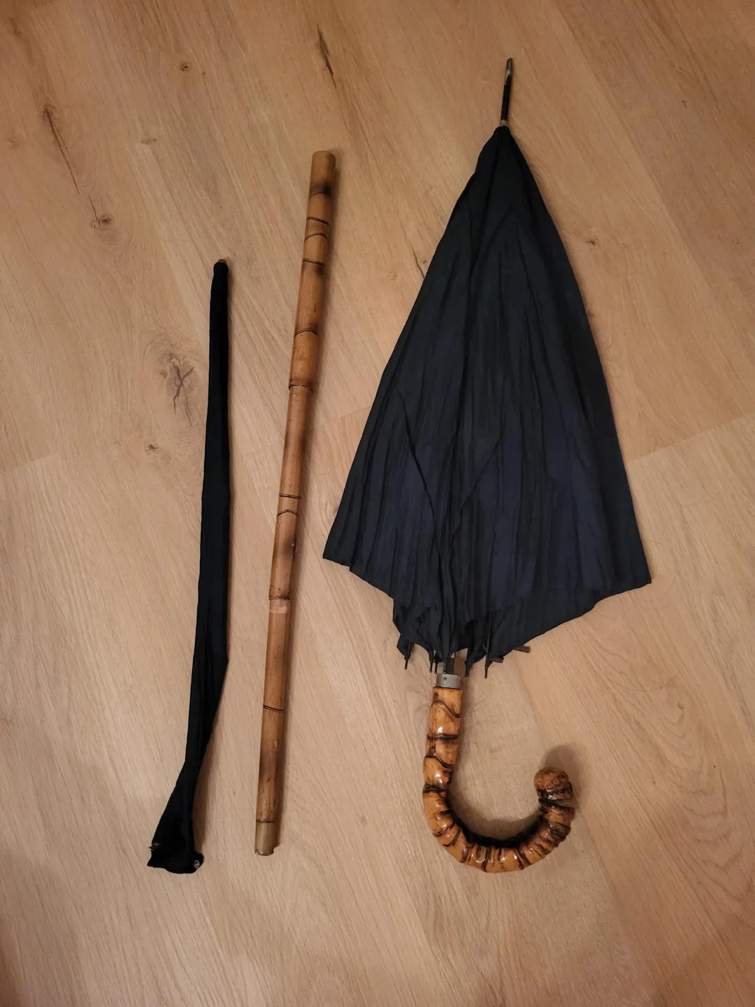 Antique Bamboo Cane Umbrella, Hidden Design, 1900–1940s - Etsy | Etsy (US)