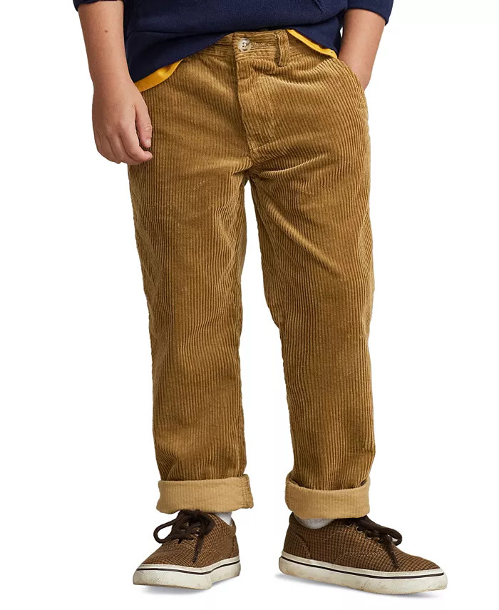 Polo Ralph Lauren Toddler and Little Boys Straight Fit Corduroy Pants - Macy's | Macy's