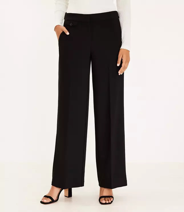 Button Pocket Trouser Pants | LOFT