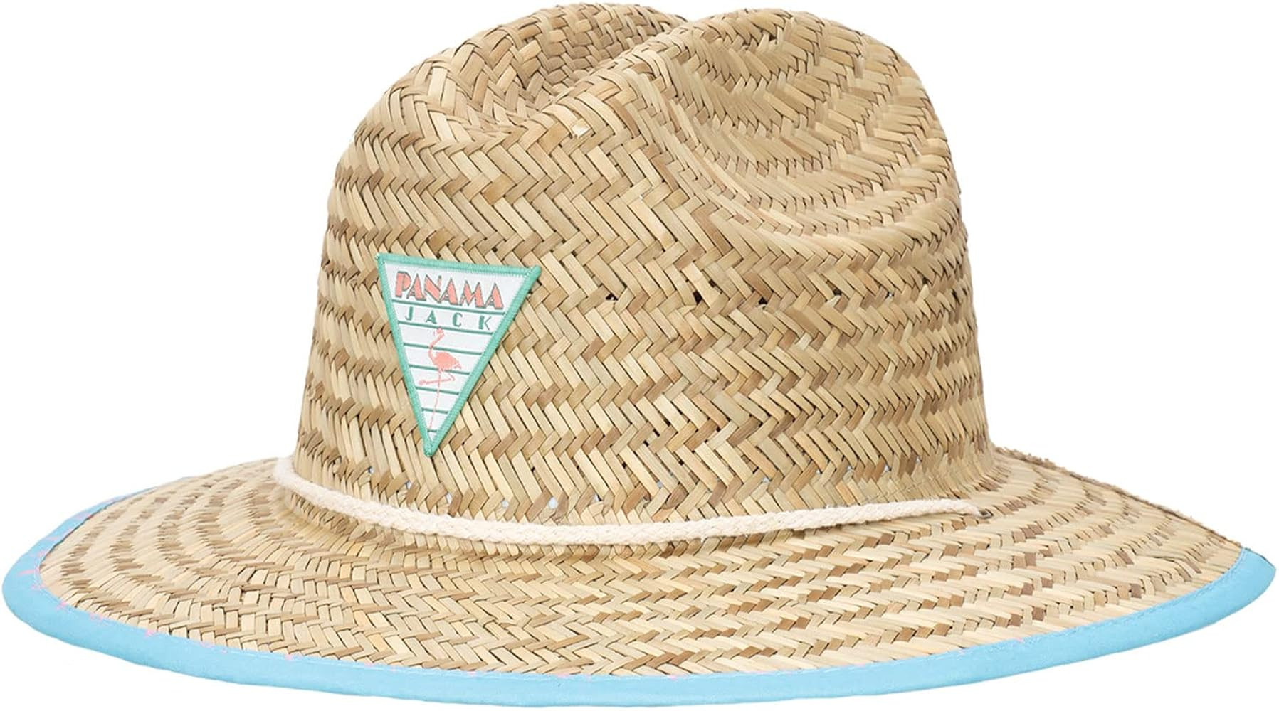 Panama Jack Kids Sun Hat - Straw Lifeguard, Surfboard Print Underbrim, UPF (SPF) 50+ UVA/UVB Sun ... | Amazon (US)