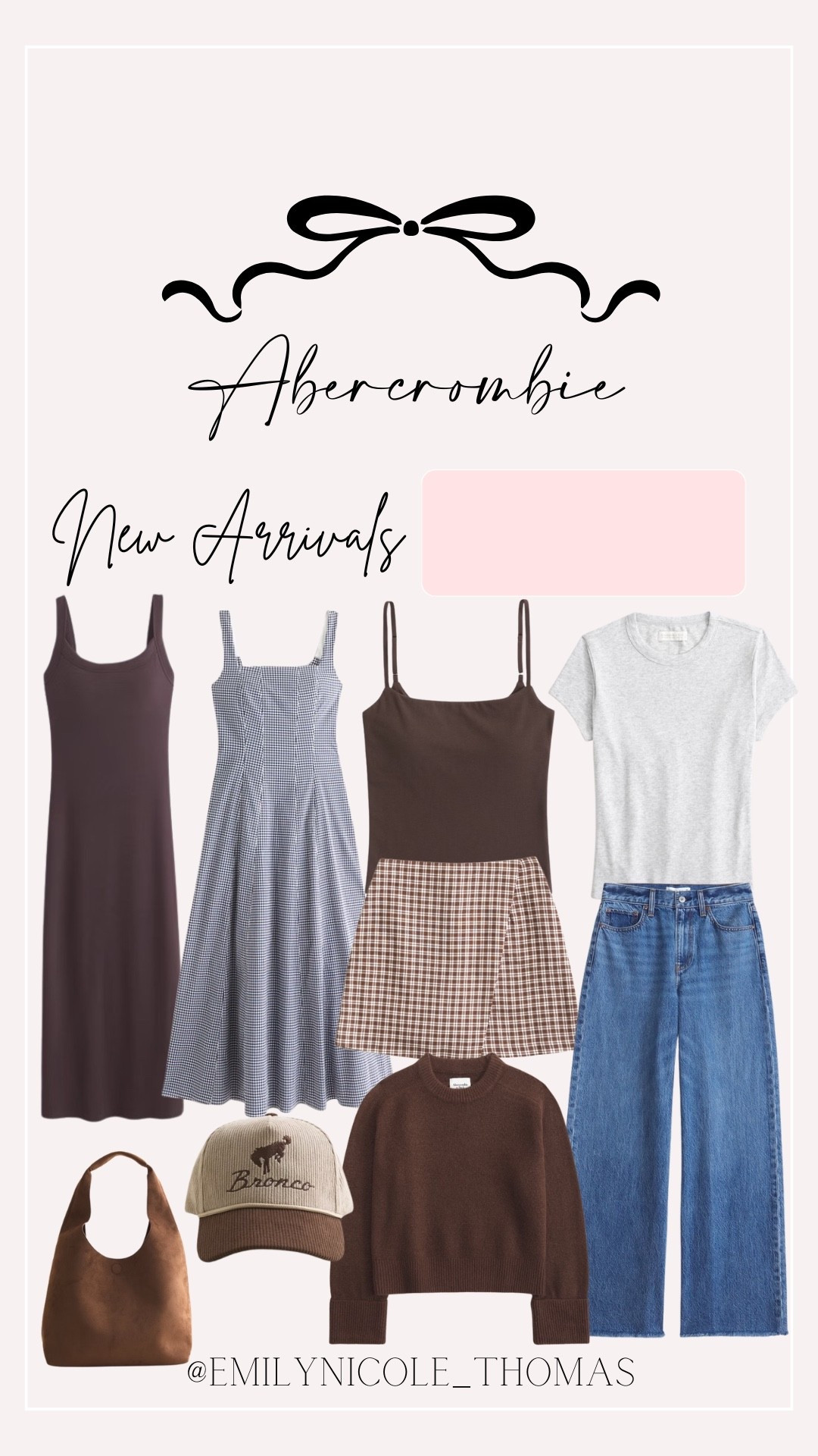 Abercrombie, fall fashion, fall trends, fall outfits, brown dress, midi dress, cami tank, jeans, denim, wide leg pants, sweaters, cardigans, baseball cap, sued purse