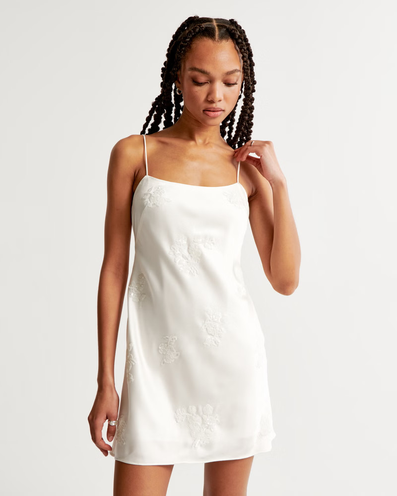 Women's Embellished Slip Mini Dress | Women's The A&F Wedding Shop | Abercrombie.com | Abercrombie & Fitch (US)
