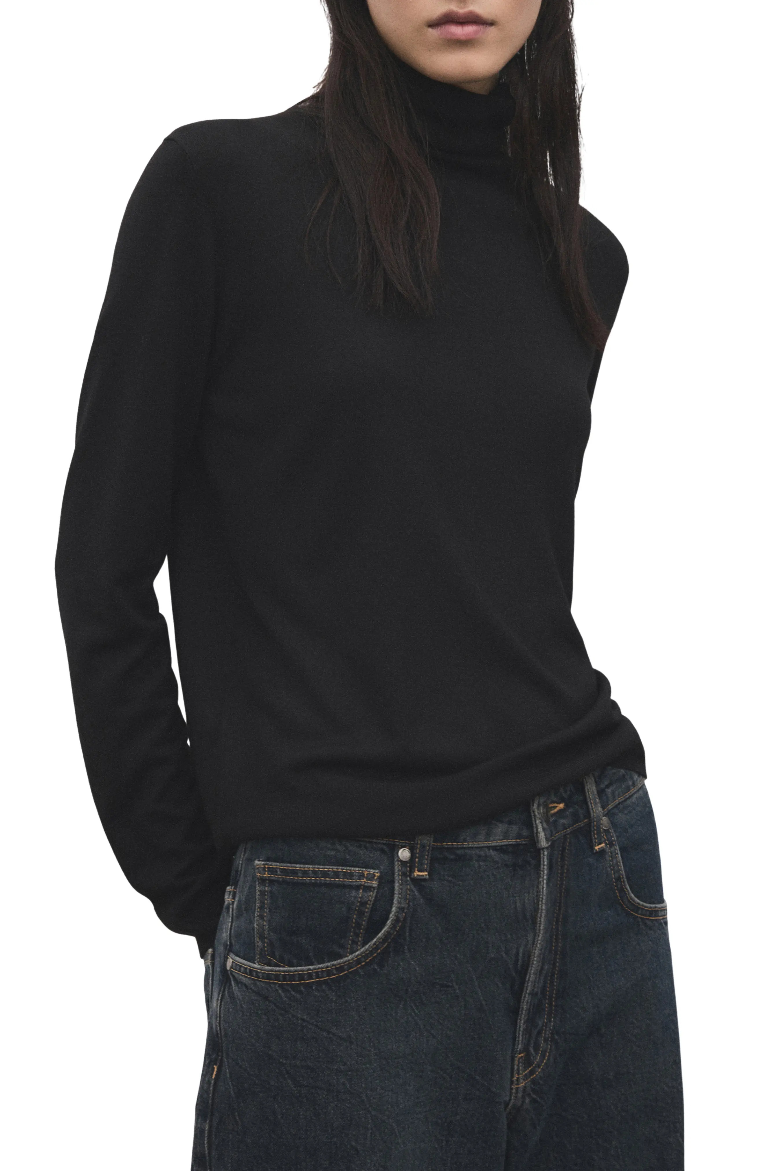 MANGO Turtle Knit Sweater (Women) | Nordstrom | Nordstrom