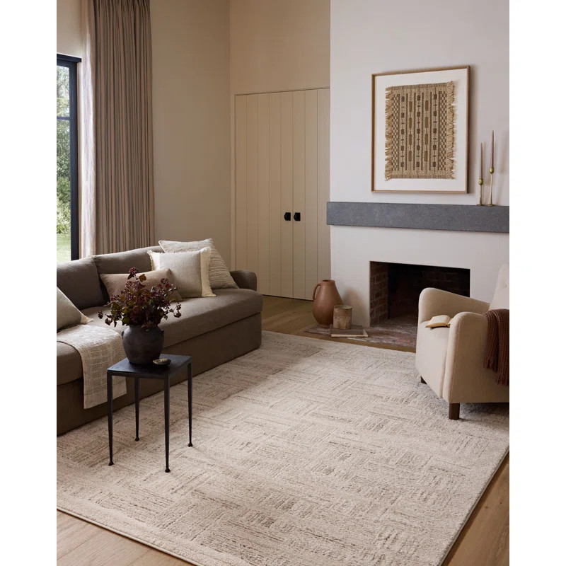 Amber Lewis x Loloi Monty  Ivory / Taupe Area Rug | Wayfair North America