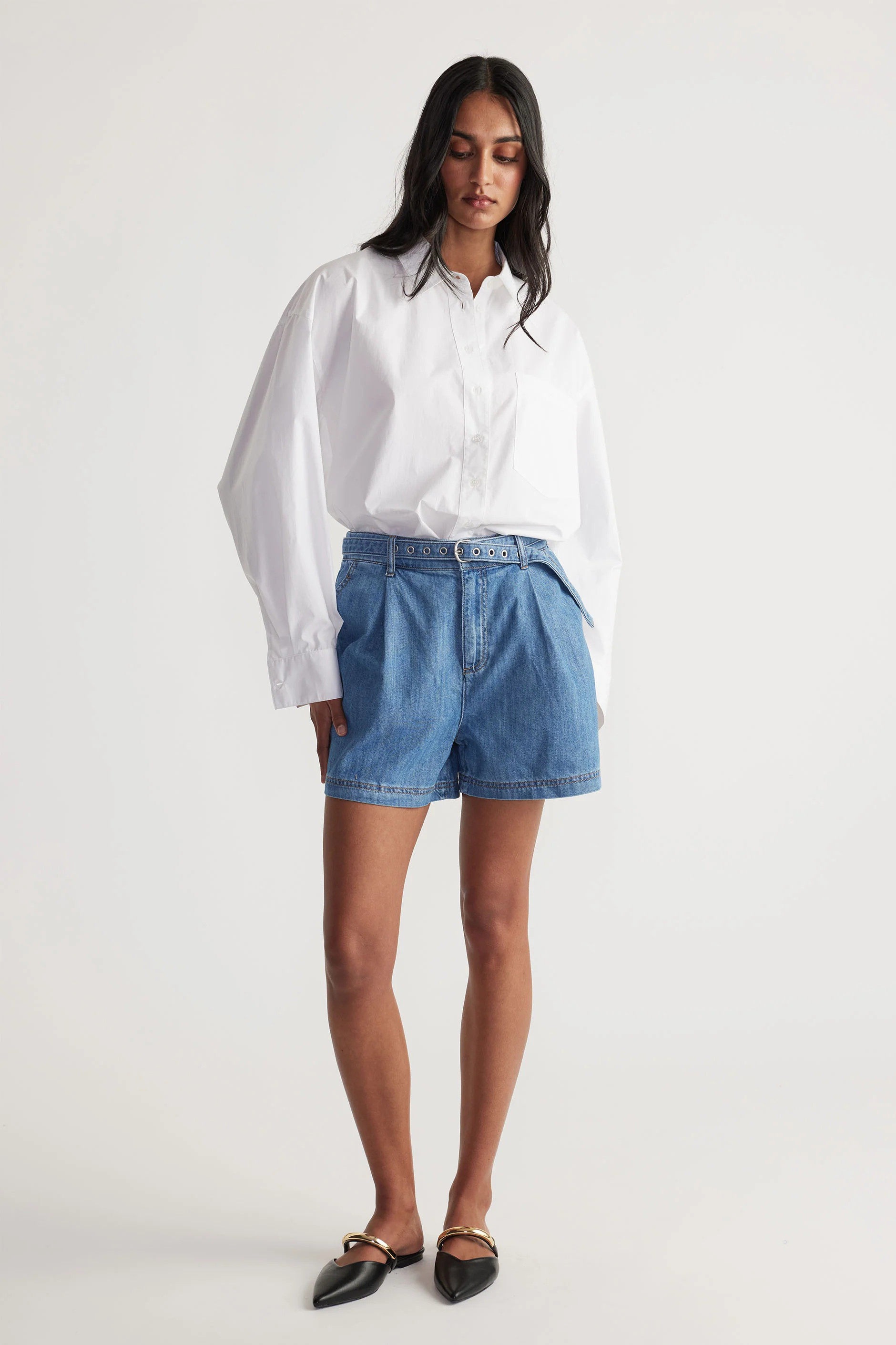 Jenna Denim Short - 70s Blue | DECJUBA