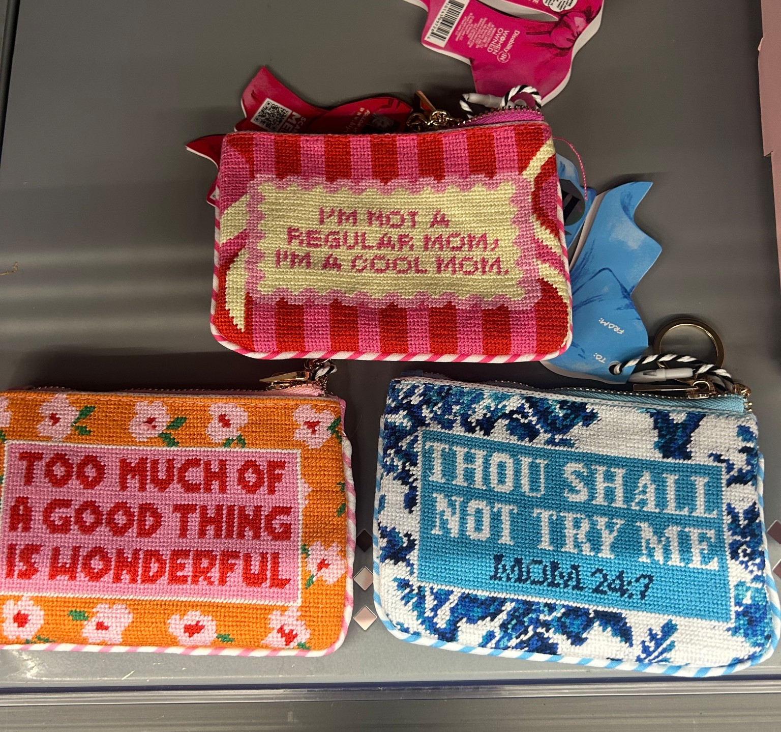The cutest needle point zip pouches for $10!!  This makes for a perfect Mother’s Day gift!

#LTKMothersDay #LTKmomlife