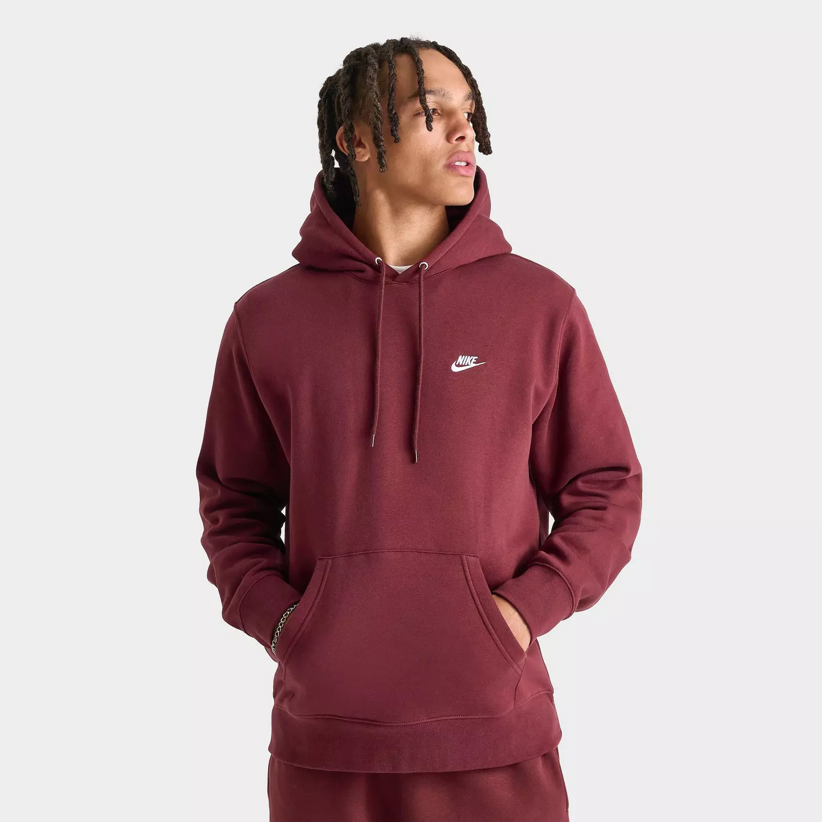 Men's Nike Club Fleece Premium Embroidered Pullover Hoodie | Finish Line (US)