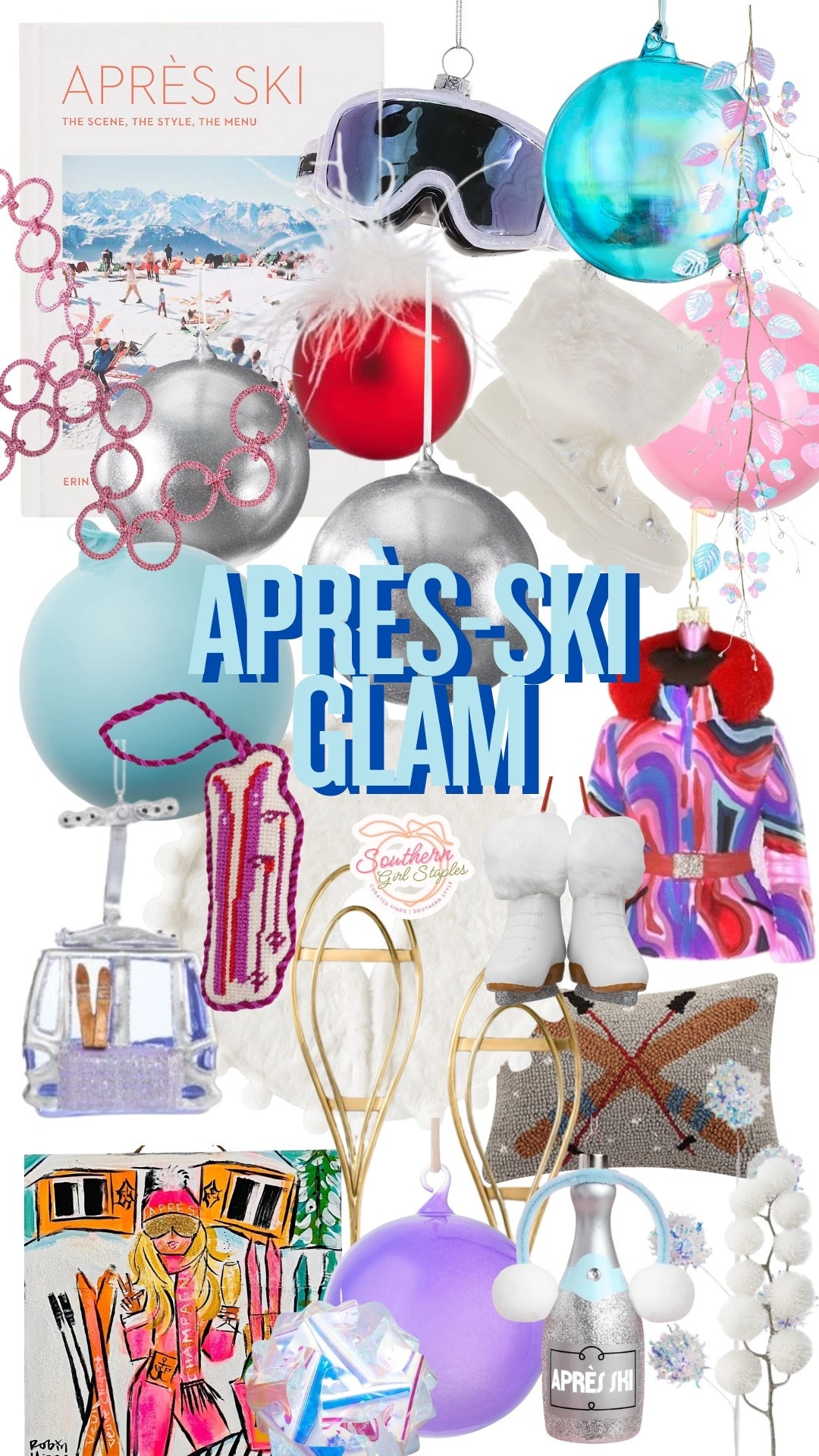 ❄️✨ APRÈS-SKI GLAM ✨❄️
Think chalet chic meets glitzy snow bunny energy! This tree theme is all about iridescent ornaments, fuzzy textures, metallic skis, and retro ski-lodge charm. Perfect for anyone who loves a little sparkle with their hot cocoa. ☕🎿

💙 Shop the look: cozy knits, ski-inspired ornaments, shimmer accents & après-ski vibes that will make your tree feel like a winter wonderland getaway.

#ApresSkiDecor #SkiLodgeChristmas #GlamChristmasTree #LTKHoliday #SouthernGirlStaples #HolidayDecorInspo #LTKSeasonal


#LTKHome #LTKSeasonal #LTKHoliday