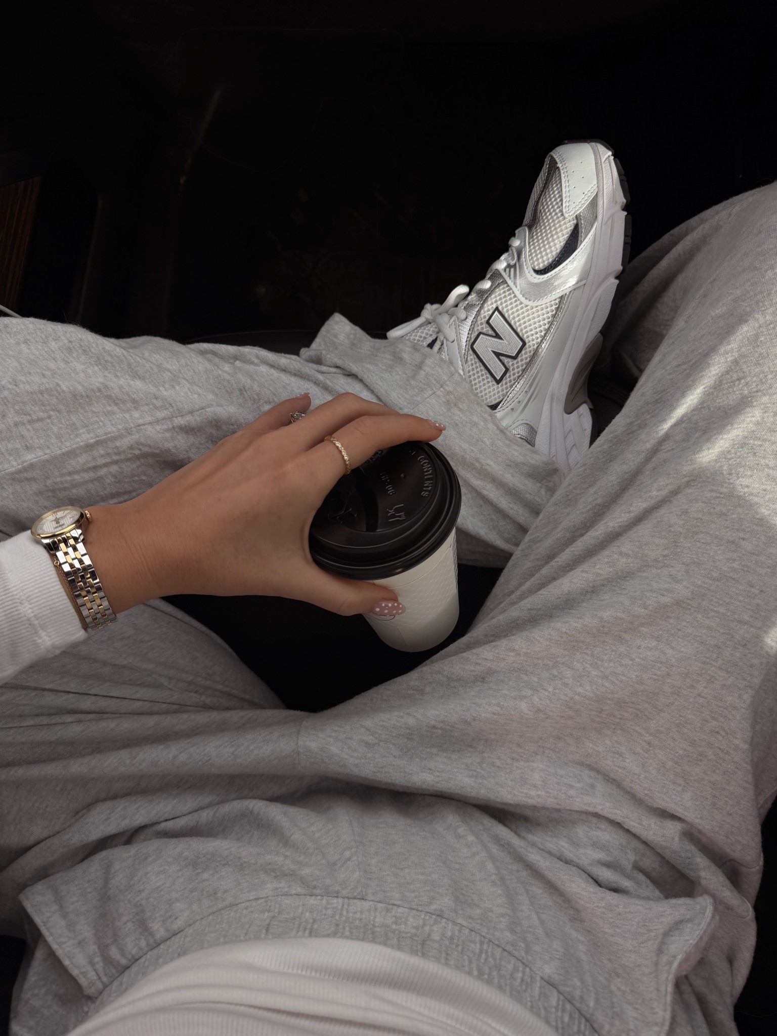 monday ootd 👟💻☕️ size small long in pants, tts in sneakers and small in long sleeve 

#LTKootd #LTKTall #LTKgrwm