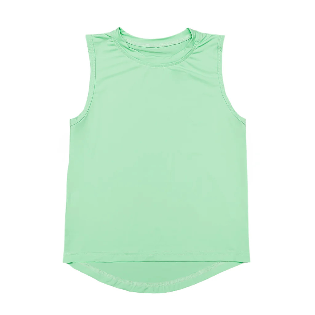 Neon Green High Low Tank | Belle Cher