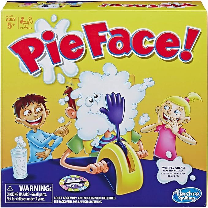 Hasbro Gaming Pie Face Game | Whipped Cream Family Board Game |  2 or More Players | Funny Kids G... | Amazon (US)