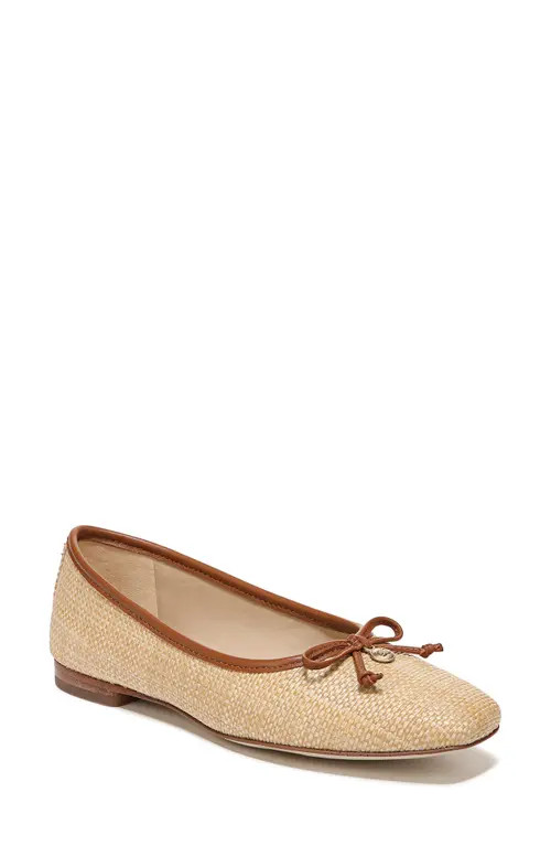 Sam Edelman Meadow Ballet Flat in Bleached Beechwood at Nordstrom, Size 9.5 | Nordstrom