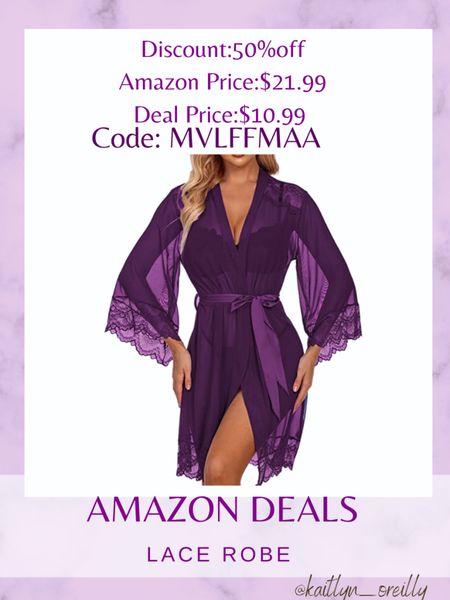 Amazon deals. Check out this lace robe 

amazon , amazon deals , amazon sale , amazon must haves , maternity , bump friendly , amazon maternity , pajamas , amazon pajamas , pjs , amazon finds , date night , night gown, nightie , robe , nursing #LTKsalealert #LTKunder100 #LTKunder50 #LTKbump #LTKcurves #LTKtravel #LTKSeasonal #LTKstyletip #LTKFind 