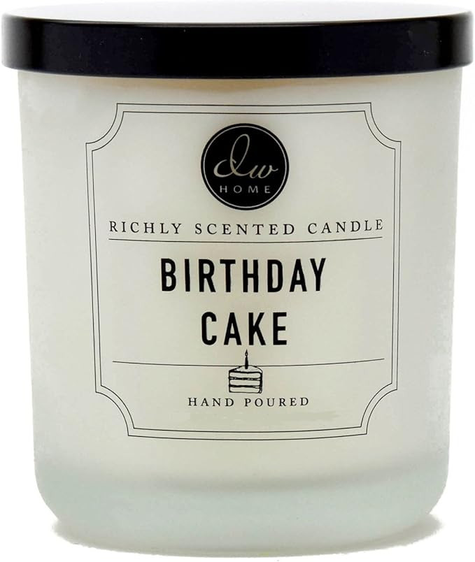 Dw Home Birthday Cake Richly Scented Candle Small Single Wick Hand Poured 4 Oz | Amazon (US)