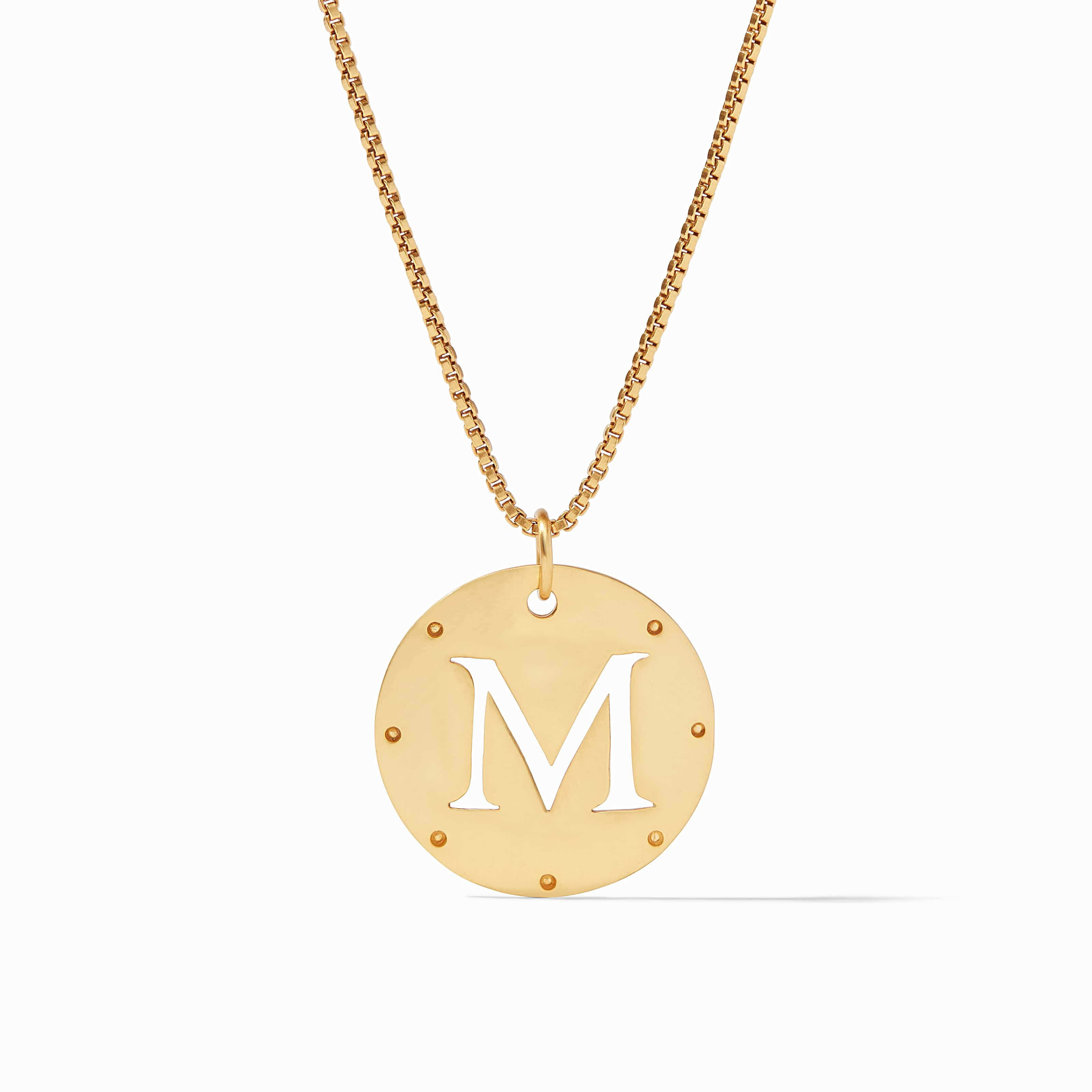Monogram Gold Pendant Necklace | Julie Vos | Julie Vos
