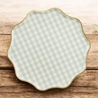 Eco-Friendly Green Checkered Paper Plates - Set Of 6 Recyclable Party For Picnics, Birthdays, Bbqs & Everyday Celebrations | Etsy (US)