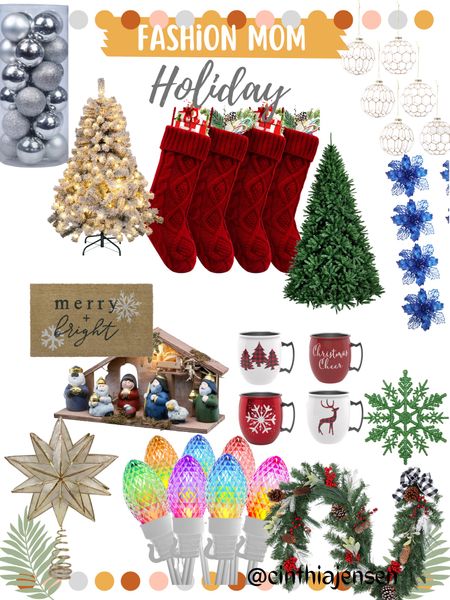 Holiday decor. Christmas decor. Christmas tree. Stocking. Holiday gifts. Walmart. Home decor

#LTKHoliday #LTKGiftGuide #LTKCyberweek