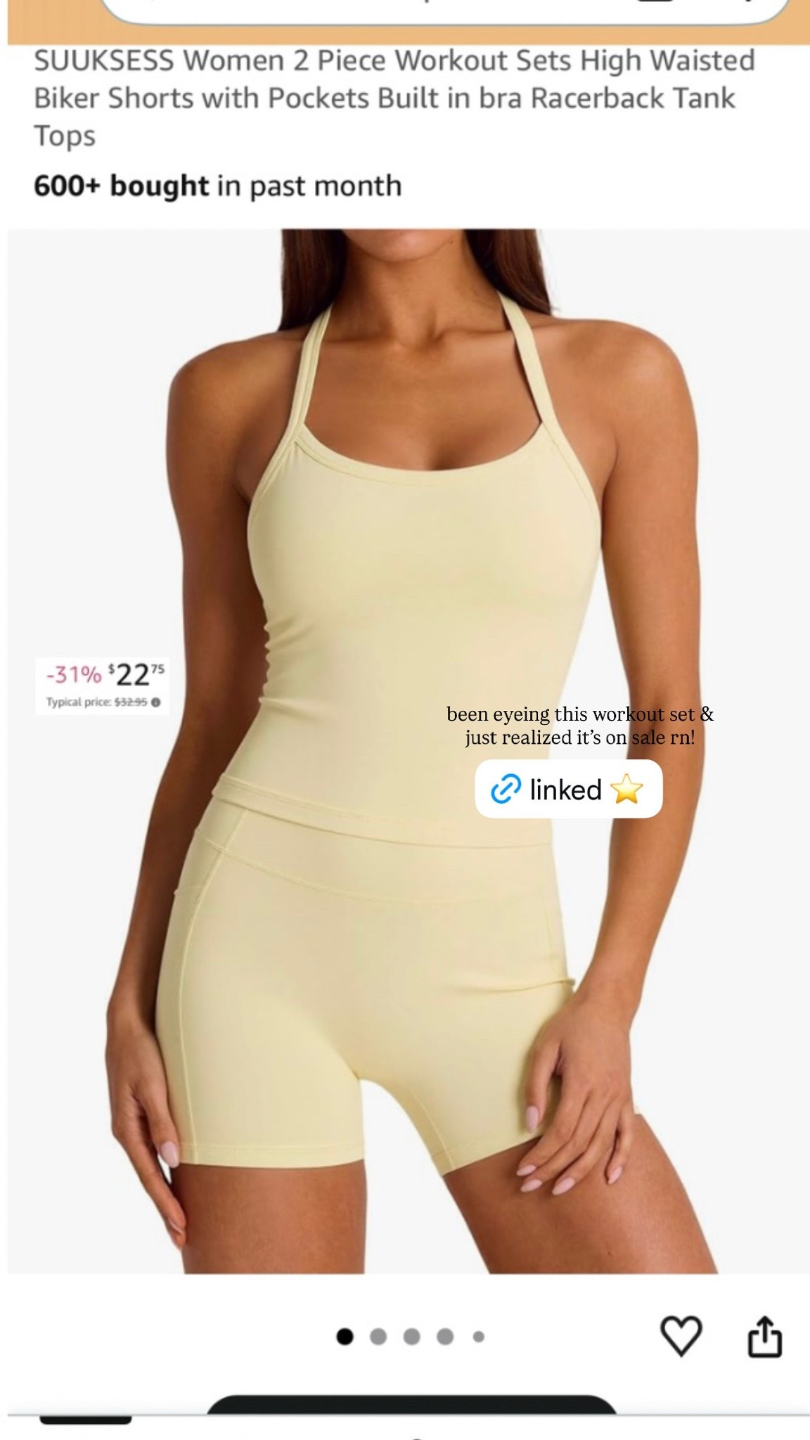 cutie workout set I’ve been eying 💛 #set #workout

#LTKootd