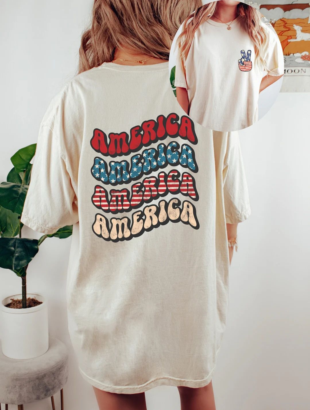 Retro USA Comfort Colors shirt, 4th of July tee, Retro funny fourth shirt, Womens 4th of July shi... | Etsy (US)