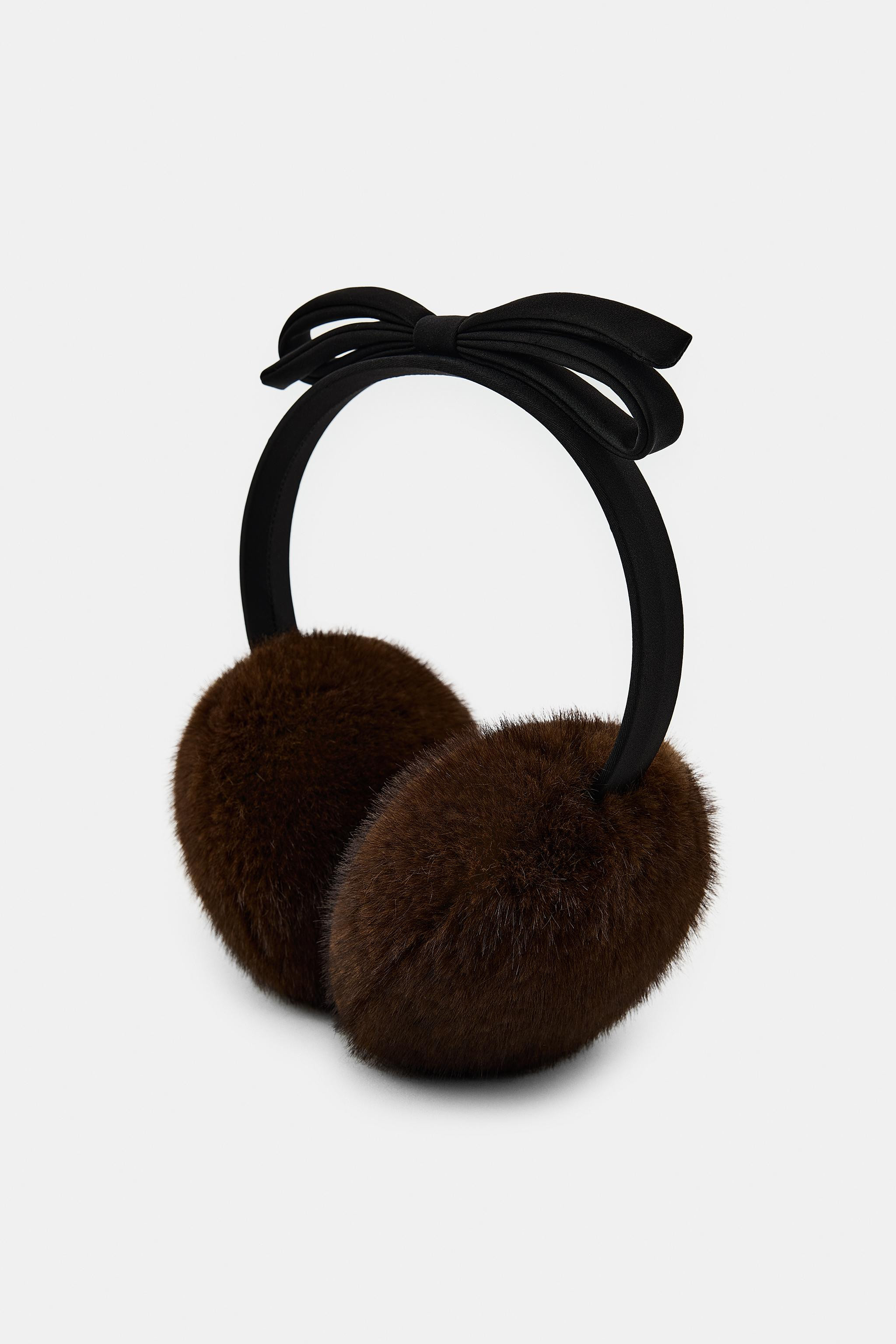 FAUX FUR BOW EARMUFFS | Zara US