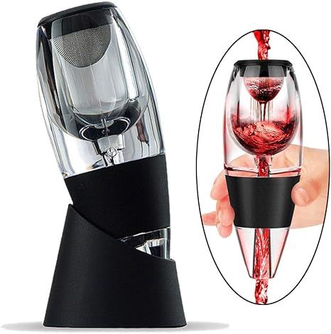 ZORTUNG Wine Aerator Decanter Pourer Spout Set With Filters for Purifier Stand Travel Bag Diffuse... | Amazon (US)