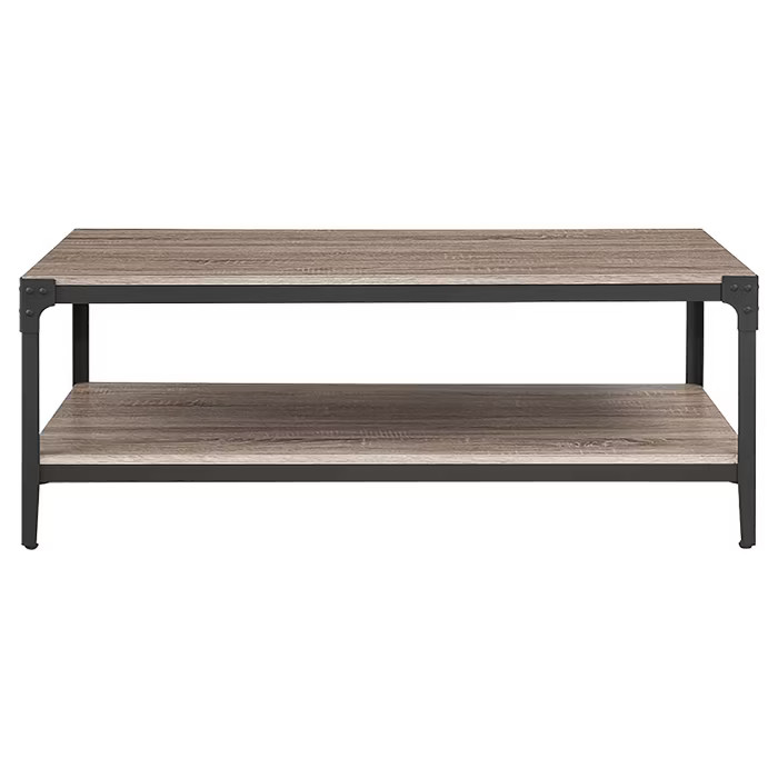 Angle Iron Rustic Wood Coffee Table - Saracina Home | Target