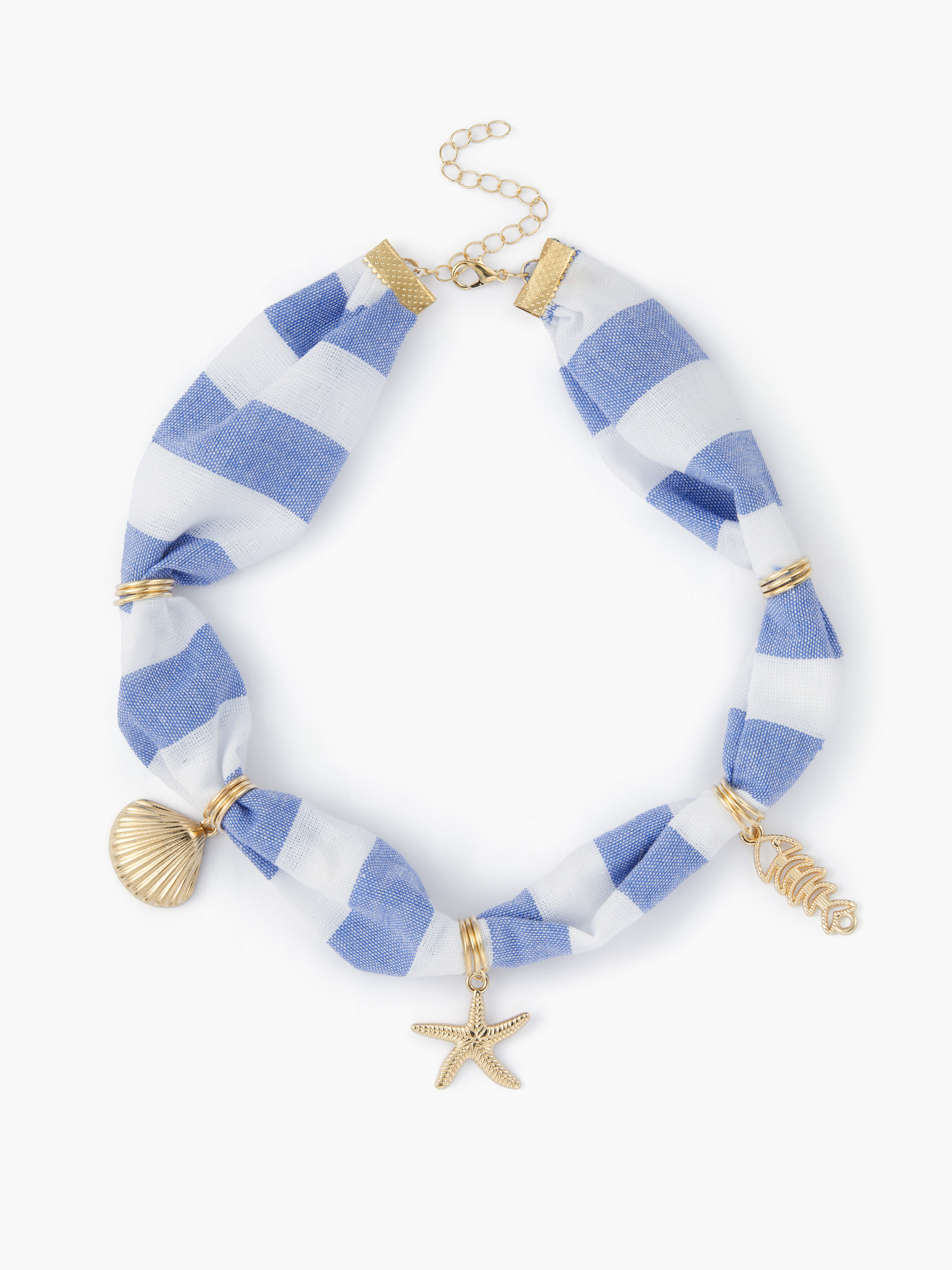 Cotton STARFISH & SHELL & FISH PENDANT NECKLACE For Date Outdoor Vacation Beach | Cider