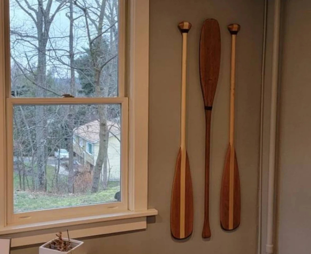 Leather Paddle Display Hanger: Canoe Oar Wall Hook | Etsy (US)