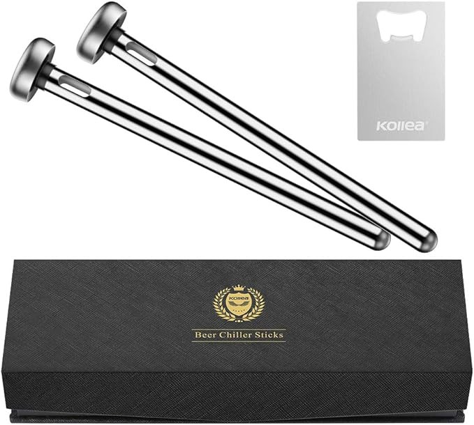 Beer Gifts for Men Dad, Kollea Beer Chiller Sticks for Bottles - Unique Beer Lovers Gifts for Men... | Amazon (US)