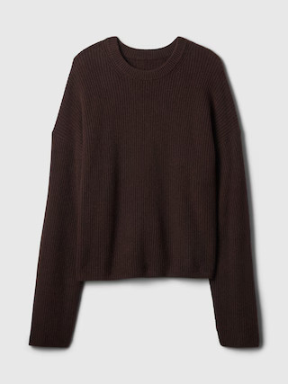 CashSoft Shaker-Stitch Crewneck Sweater | Gap (US)