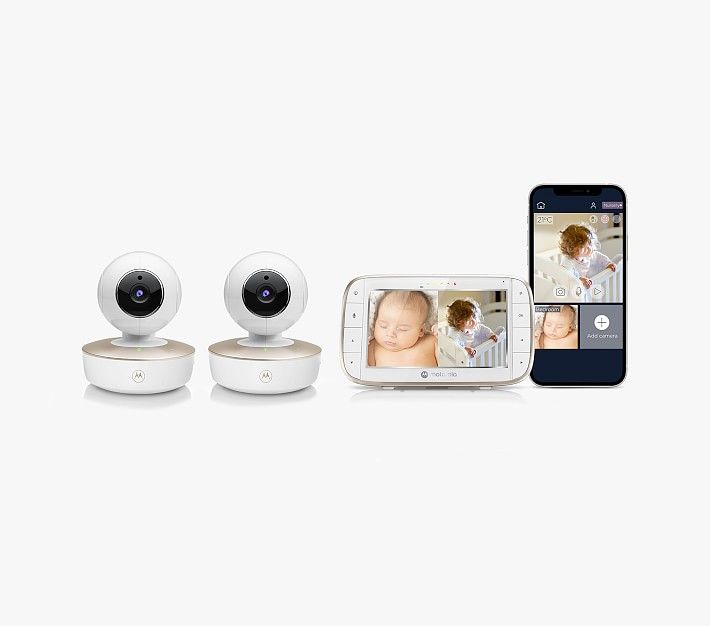 Motorola® VM855-2 5" Video WiFi Baby Monitor with Pan/Tilt & Dual Cameras | Pottery Barn Kids