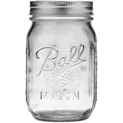 Ball Mason Jar, Regular Mouth, 16 oz | Walmart (US)