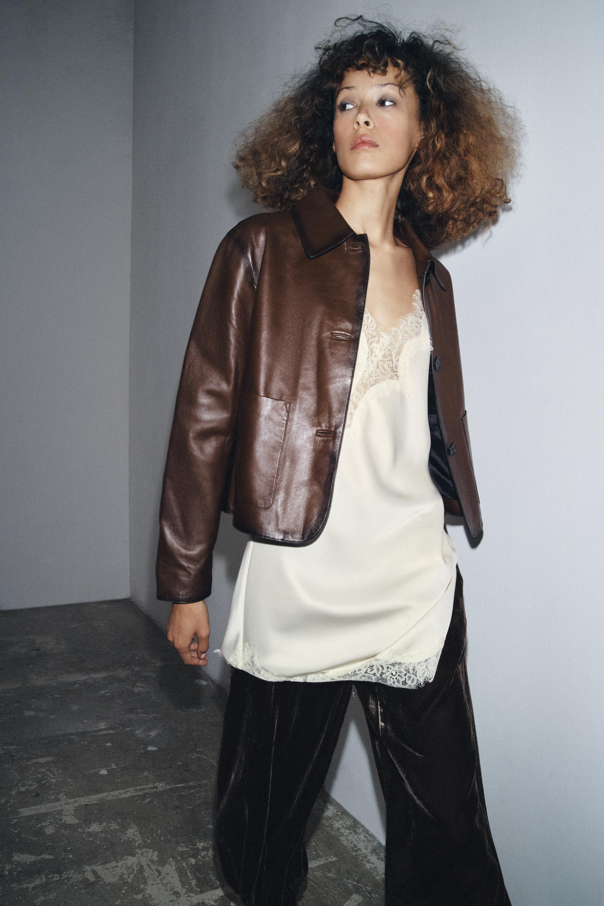 MINIMAL LEATHER JACKET ZW COLLECTION LIMITED EDITION | Zara US