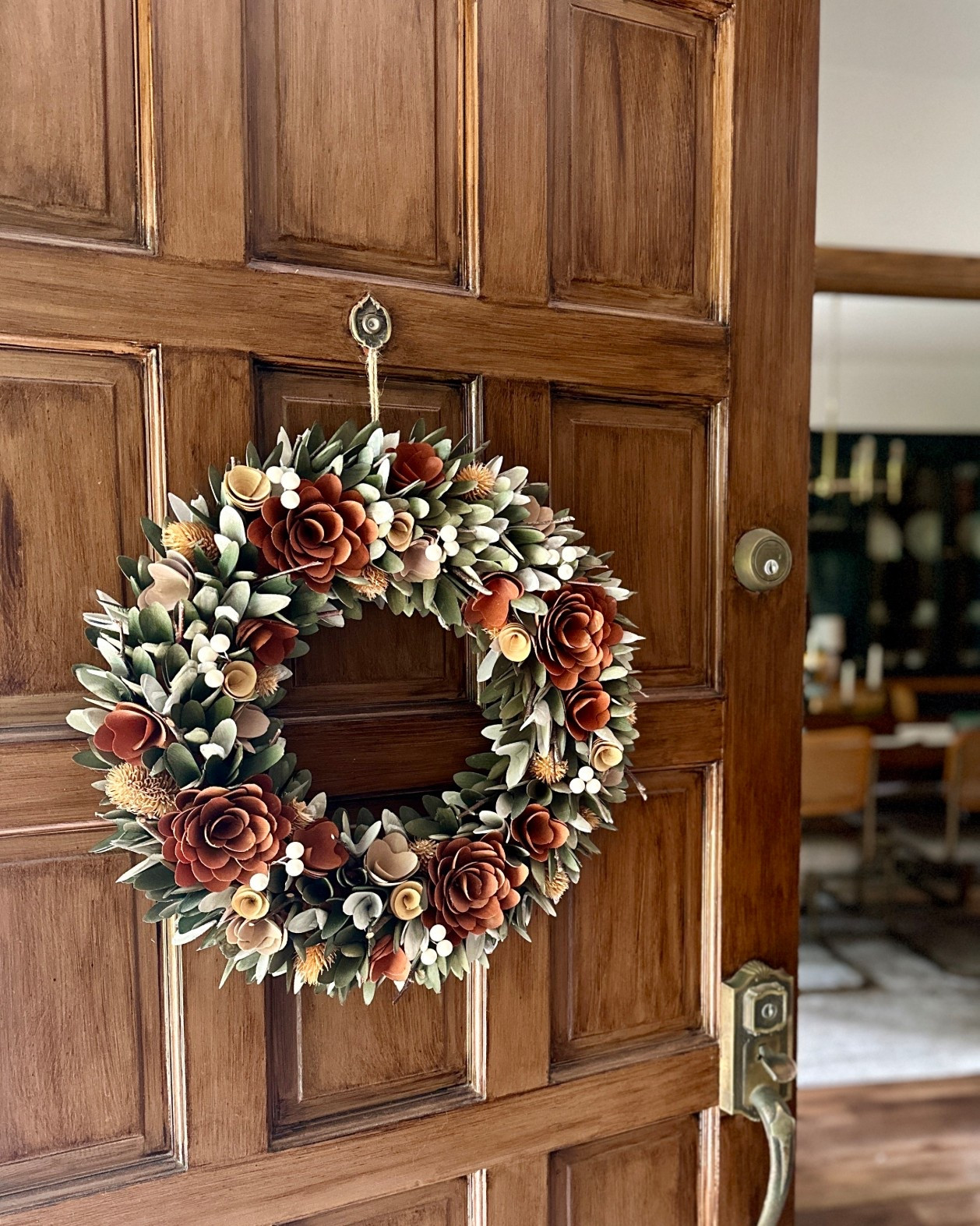 The prettiest wreath for late summer and all of fall.

Wood curl wreath with colors of sage, rust, cream, brown, and more.  It’s just beautiful.

Autumn | fall | fall decorating | fall front porch | fall decor | fall home decor | fall wreath | autumn wreath | autumn home decor 



#LTKHome #LTKFindsUnder50 #LTKSeasonal