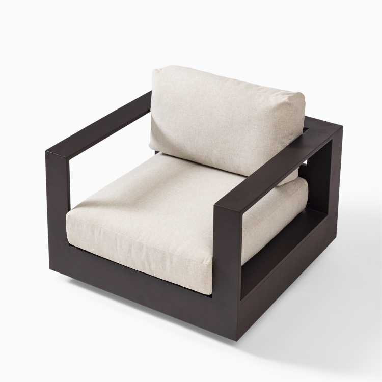 Telluride Aluminum Outdoor Swivel Chair | West Elm (US)