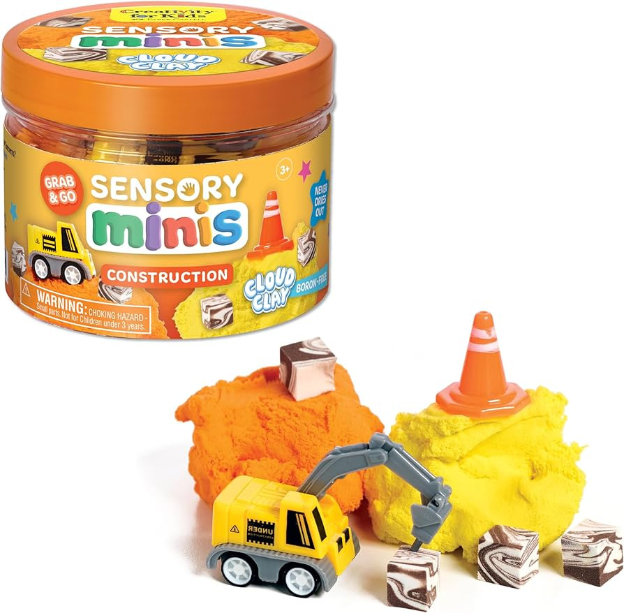 Creativity for Kids Sensory Minis Construction Kit | Cloud Clay Sensory Toy with Excavator for Ki... | Amazon (US)