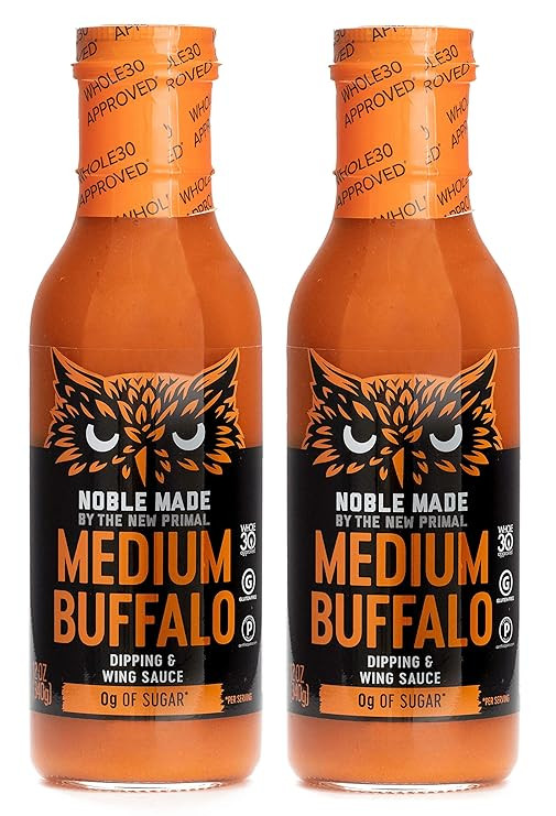 Noble Made by The New Primal, Medium Buffalo Dipping and Wing Sauce, Whole30 and Paleo Approved, ... | Amazon (US)