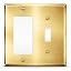 1-Gang Brass Outlet Cover, Satin Brass Decorative Outlet Covers, Standard Size 4.5" x 2.76", Rock... | Amazon (CA)
