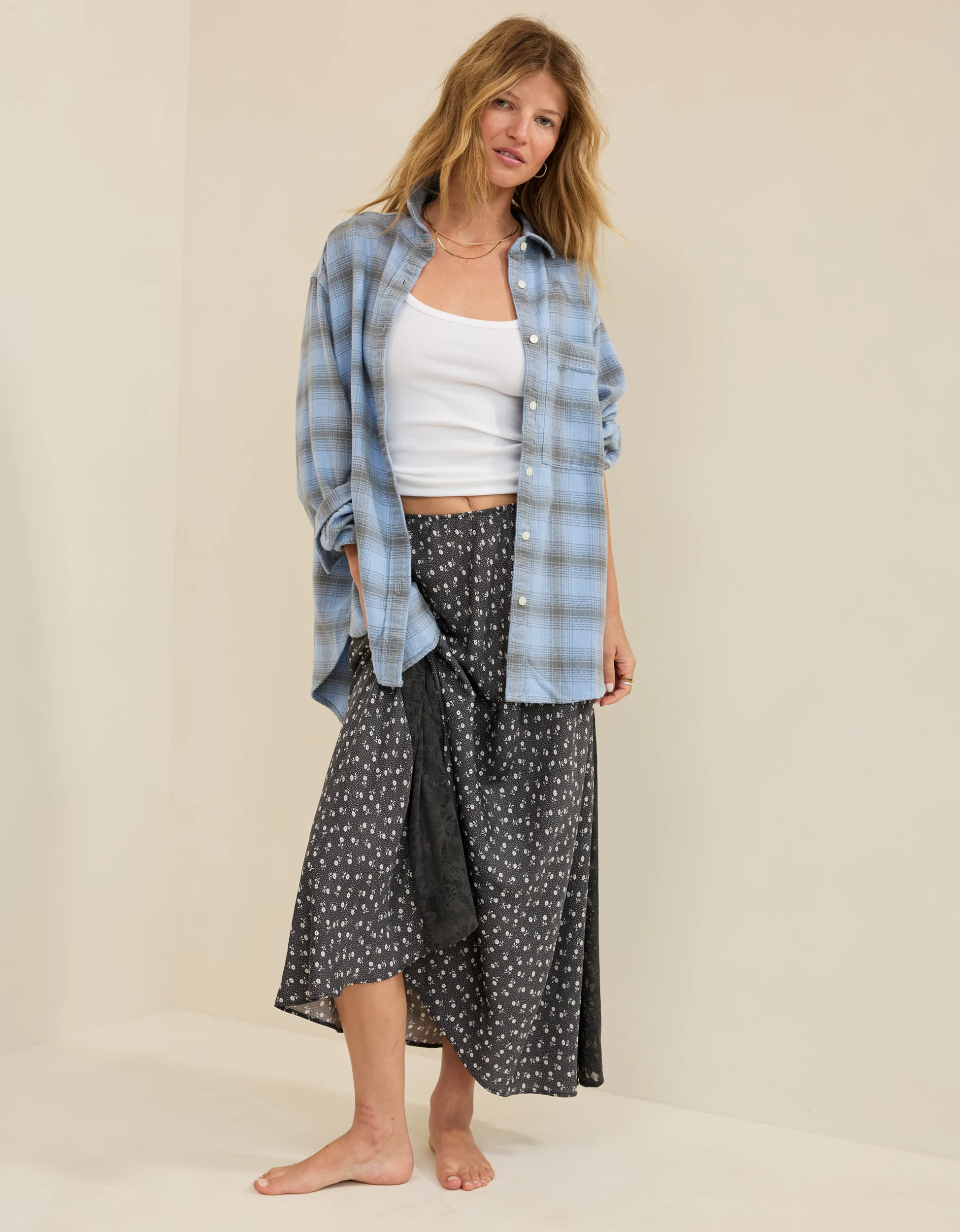 Aerie Satin Maxi Skirt | Aerie