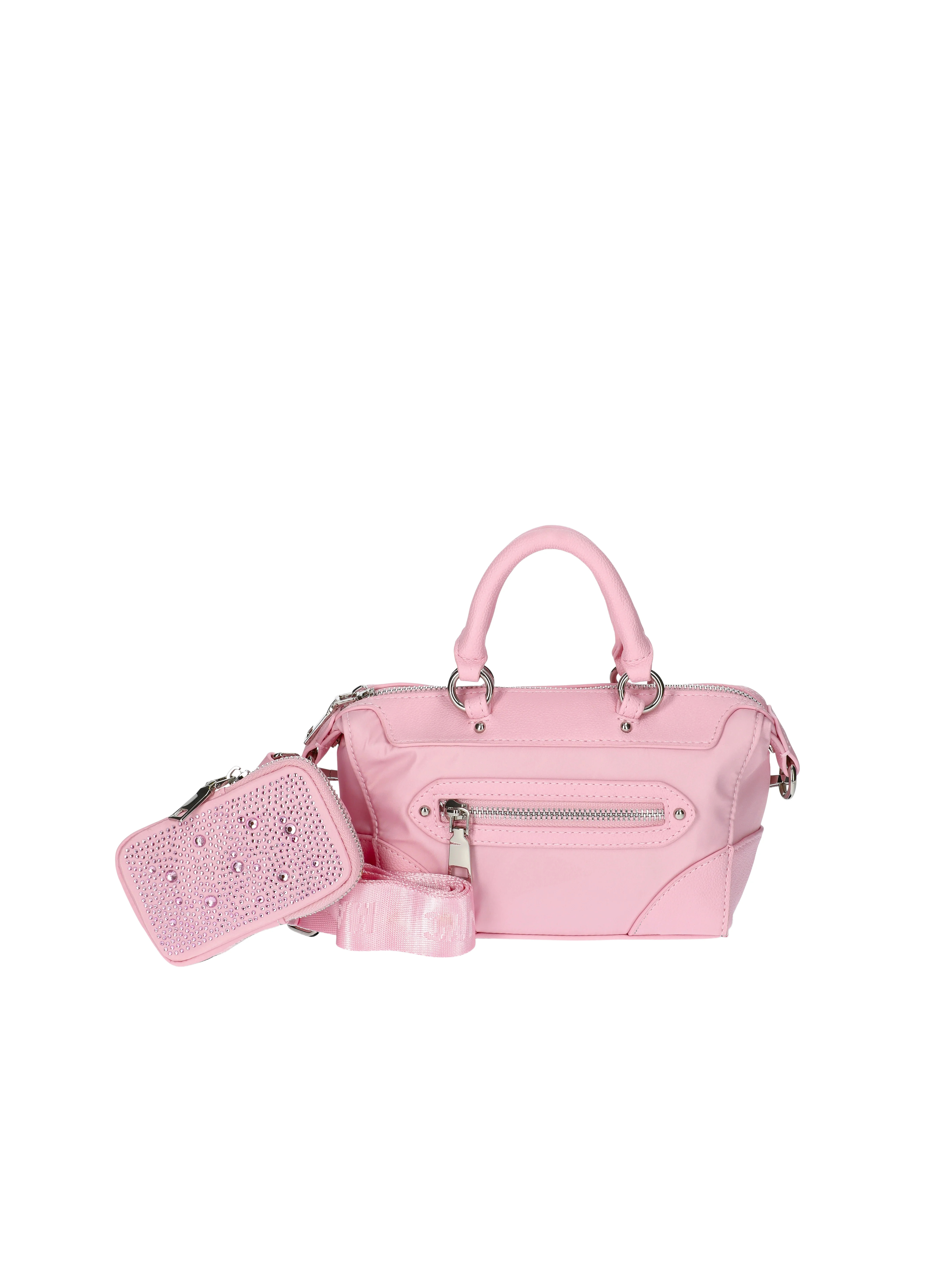 Madden NYC Women's Micro Top Handle Nylon Mini Handbag, Pink | Walmart (US)
